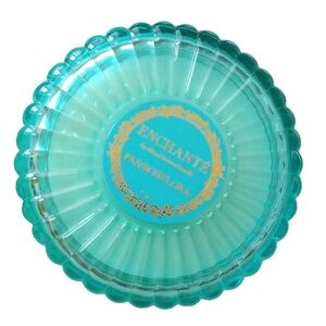 ENCHANTE Passionflora Soy Blend 4 oz Scented Candle turquoise jar